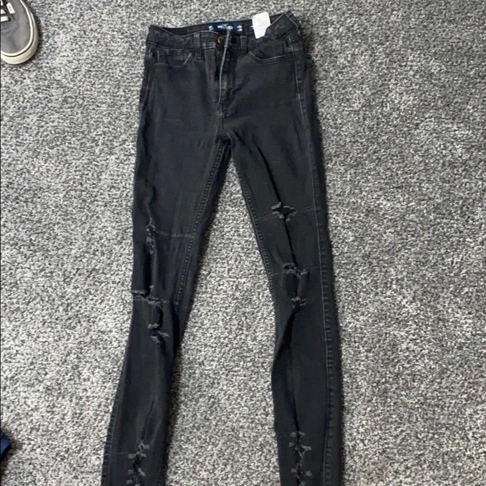 Black Hollister Skinny Jeans